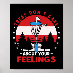 Póster Disc Golf Frisbee Golf Los Árboles No Les Importan
