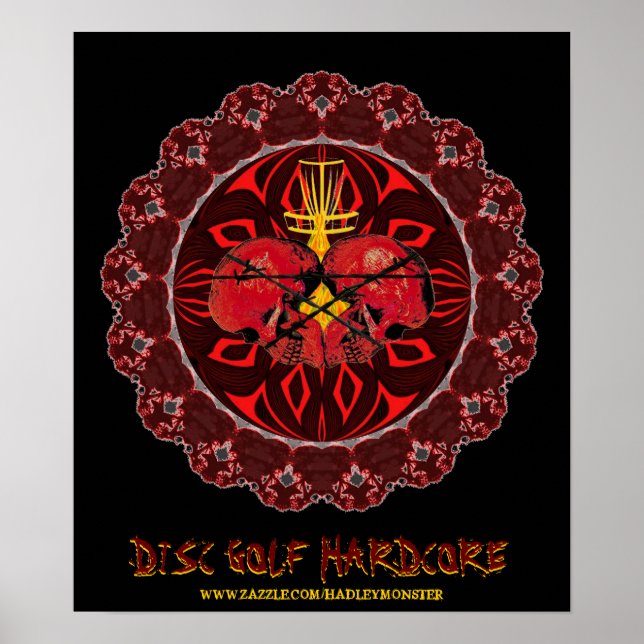 PÓSTER DISC GOLF HARDCORE (Frente)
