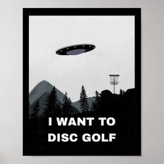 Póster Disc Golf Ufo 