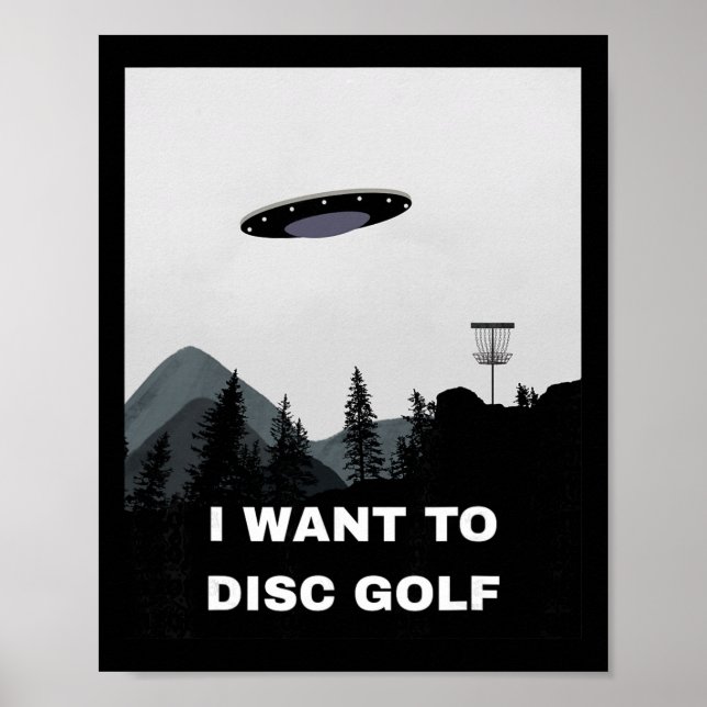 Póster Disc Golf Ufo  (Frente)