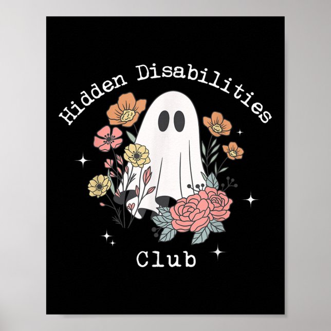 Póster Discapacidad Oculta Invisible Disability Autism (Frente)