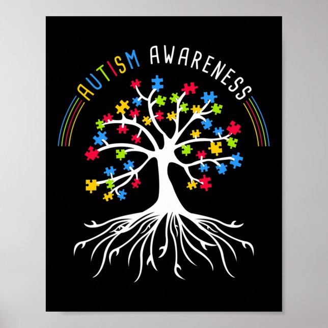 Póster Discapacidades de sensibilización sobre autismo Me (Frente)