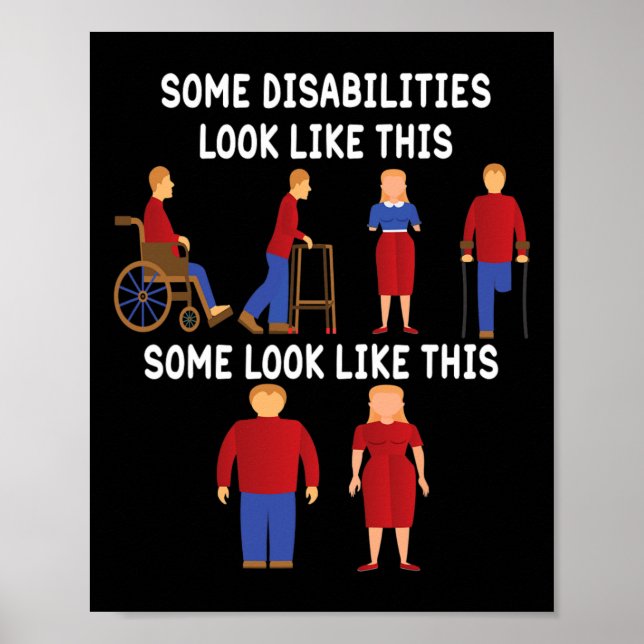 Póster Discapacidades invisibles y sensibilización sobre  (Frente)