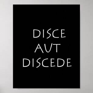 Póster Discede la aut disce