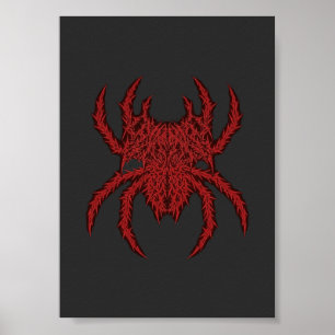 Póster Disciplina Araña Gimnasio Culturismo Estética