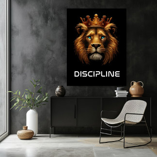 Póster Disciplina de los leones