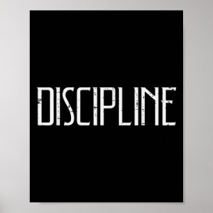 Póster Disciplina Del Gimnasio Hombres Motivadores De Fit