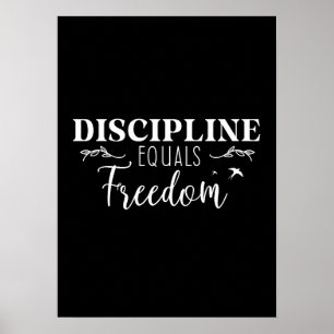 Póster Disciplina igual a libertad - Gimnasio, Éxito, riv