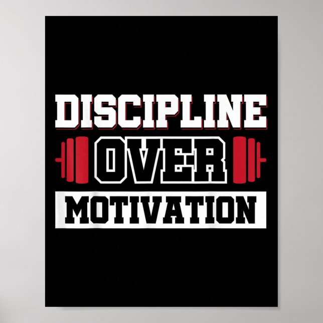 Póster Disciplina sobre motivación (Frente)