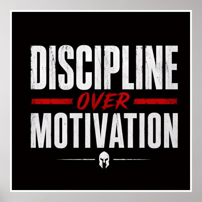 Póster Disciplina sobre motivación (Frente)