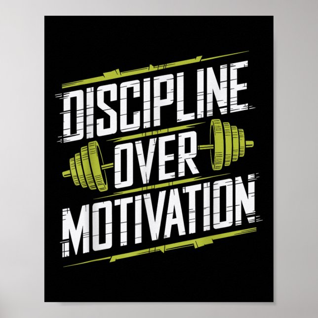 Póster Disciplina sobre motivación, peso del constructor  (Frente)