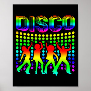 Póster Disco 70 Disco Danzante Retro Típico 1