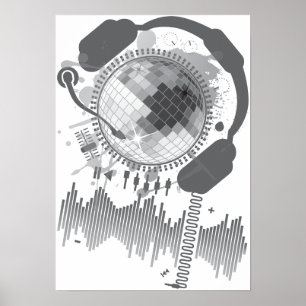 Póster Disco_Ball
