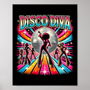 Póster Disco Ball Disco Diva Queen