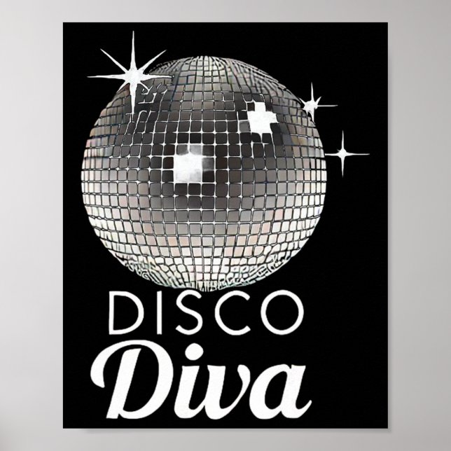 Póster Disco Ball Disco Diva Queen3 (Frente)