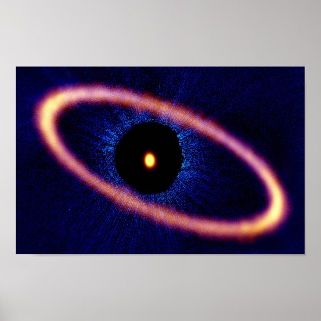 Póster Disco de desecho del sistema Fomalhaut Star (Frente)