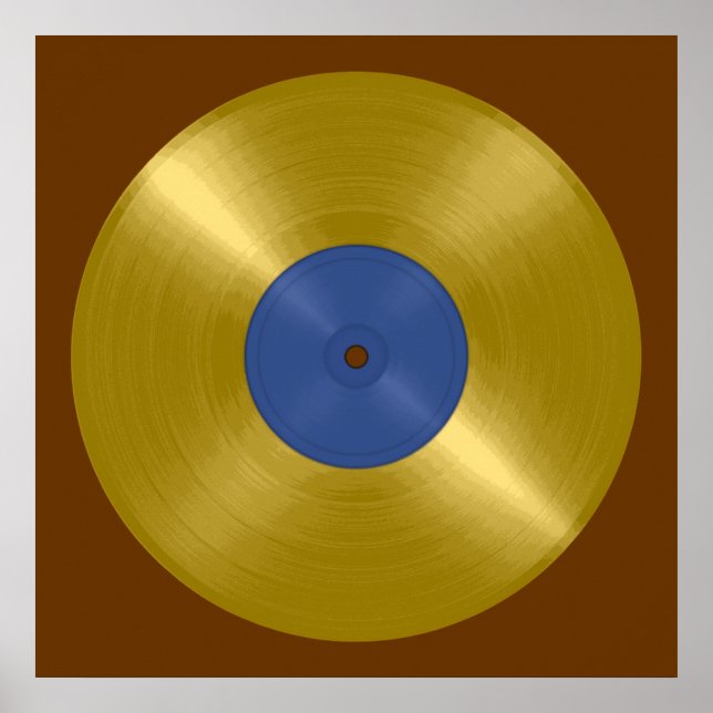 Póster Disco de vinilo de oro (Frente)