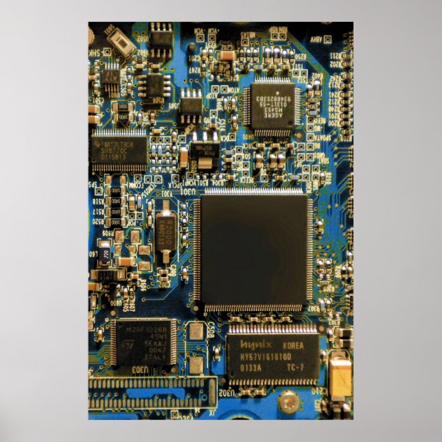 Póster Disco Duro de Computadora Tarjeta de Circuito - Az (Frente)