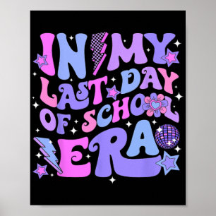 Póster Disco Groovy Hola Verano En Mi Último Día De Escue