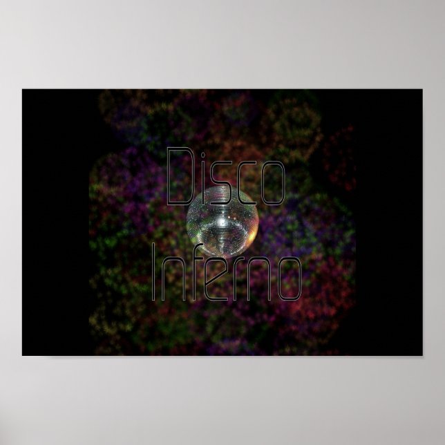 Póster Disco inferno (Frente)