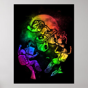 Póster Disco intergaláctico