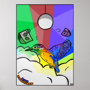 Póster Disco Kingfisher