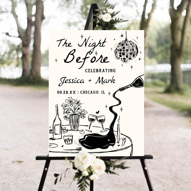 Póster Disco La Noche Antes Del Signo De Bienvenida Boda (Subido por el creador)