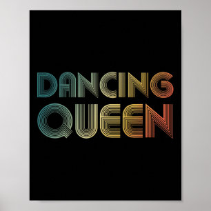 Póster Disco Queen Funky Vintage años 70 80 para fiesta d