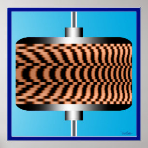 Póster Disco rápido giratorio