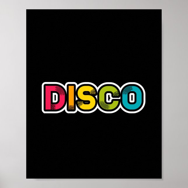 Póster DISCO retro vinilo (Frente)