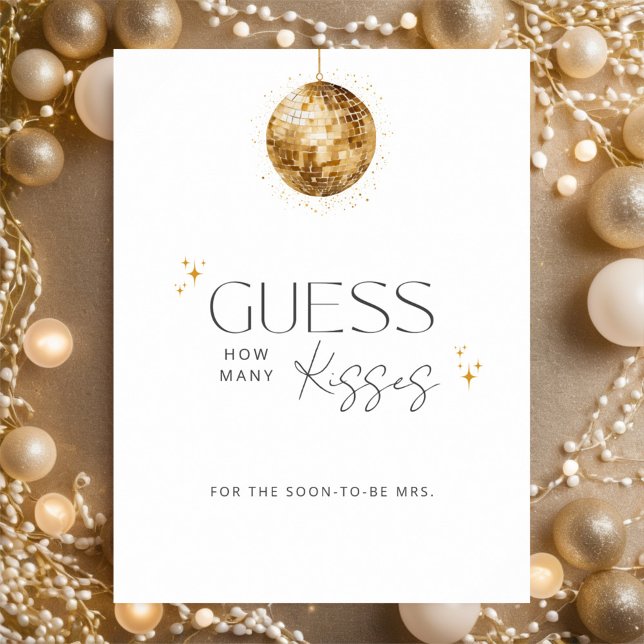 Póster Discoteca Bridal Shower: ¿Cuántos besos? (Subido por el creador)