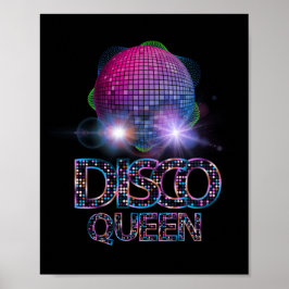 Póster Discoteca Queen - 70's Disco Tema 70