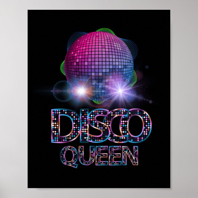 Póster Discoteca Queen - 70's Disco Tema 70 (Frente)