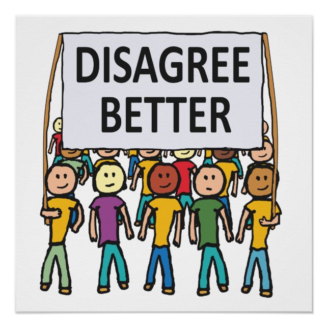 Póster Discrepar mejor (Anverso)