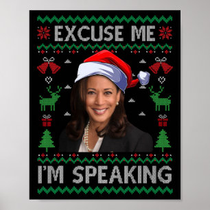 Póster Disculpe, hablo de Navidades feos, Kamala Harri