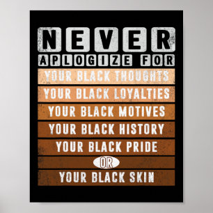 Póster Disculpen al Mes de la Historia Negra Blm Melanin 