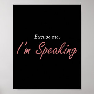 Póster Discúlpenme, estoy hablando de Kamala Harris