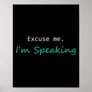 Póster Discúlpenme, estoy hablando de Kamala Harris