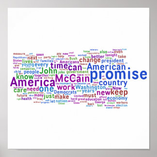 Póster Discurso de aceptación de Barack Obama