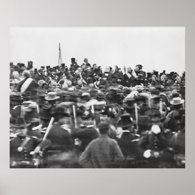 Póster Discurso de Gettysburg de Abe Lincoln: Fin de la G (Frente)