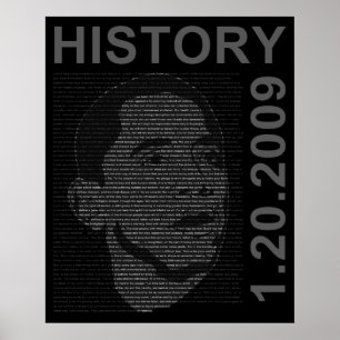 Póster discurso del presidente obamas