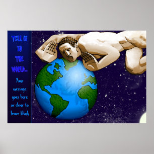 Póster Díselo al mundo (Poster Personalizado)