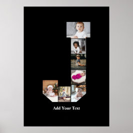 Póster Diseña tu propio cartel de fotocolage con la letra