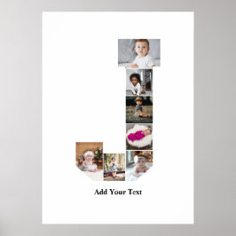 Póster Diseña tu propio cartel de fotocolage con la letra