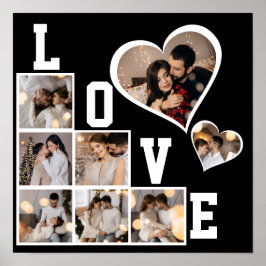 Póster Diseña tu propio collage de 8 fotos