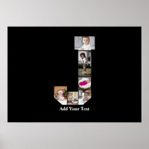 Diseña tu propio collage de fotos con la letra J