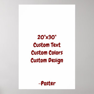 Póster Diseña tu propio mate de 20"x30"