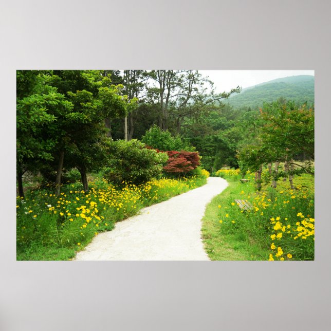 Póster Diseñado con una fotografía de Corea del Sur, impr (Frente)