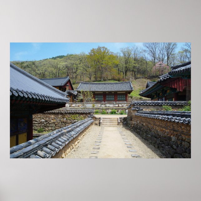 Póster Diseñado con una fotografía de Corea del Sur, impr (Frente)