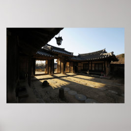 Póster Diseñado con una fotografía de Corea del Sur, impr